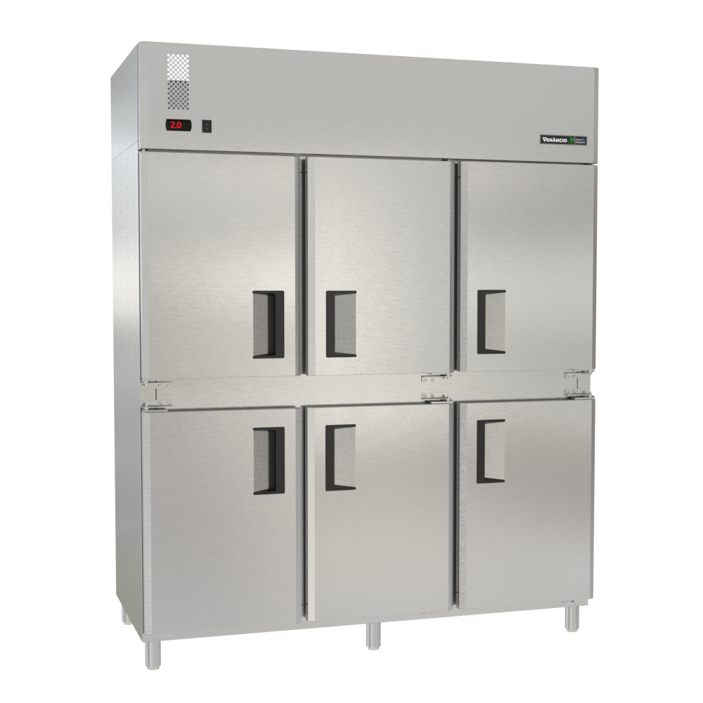 Geladeira Comercial 6 Portas Prime Inox PRV6P 220V - Venâncio