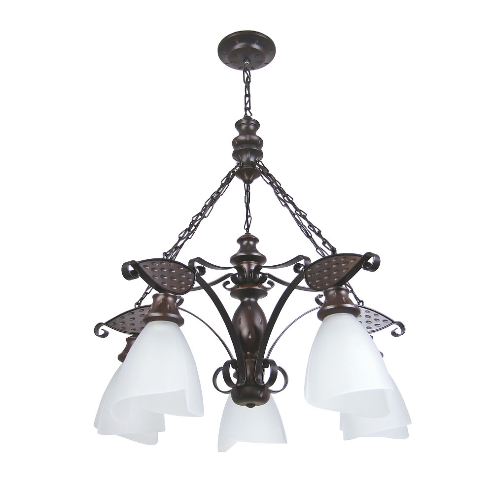 Lustre Rústico Envelhecido 5 Lâmpadas 505E - Luminárias Müller