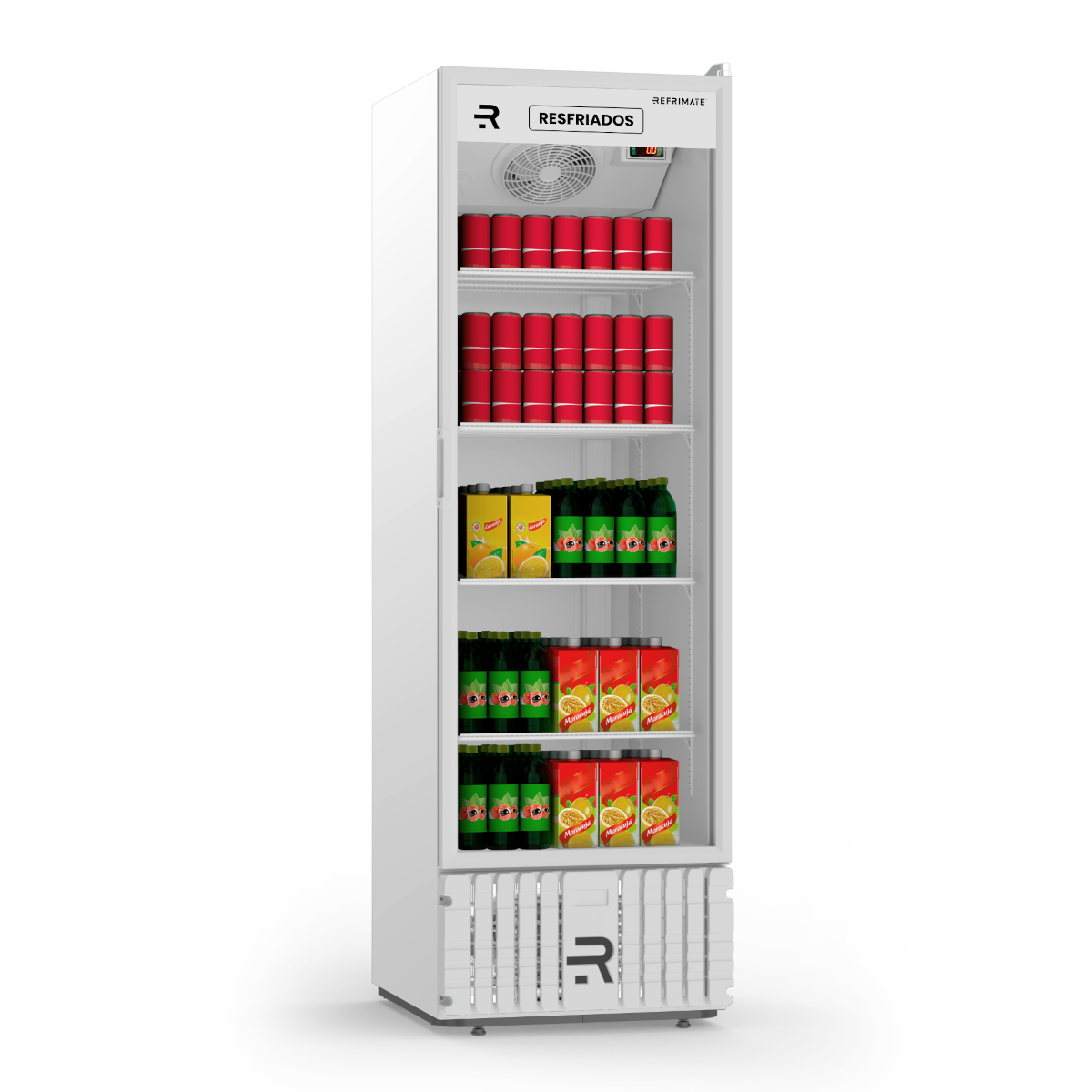 Visa Cooler Multiuso 570 Litros Porta de Vidro Branco/Branco VCM570PV 220V - Refrimate