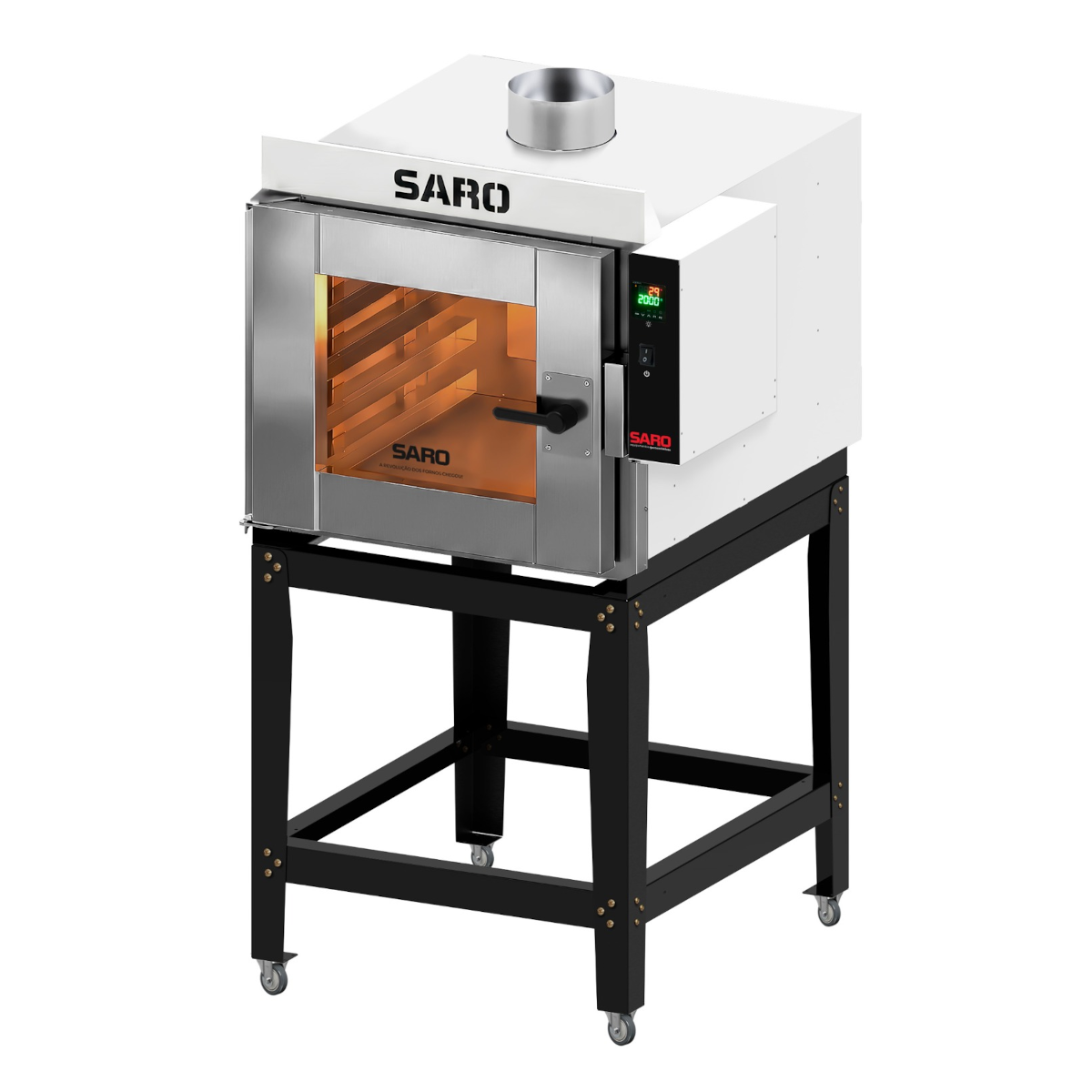 Forno Turbo El&eacute;trico 5 Esteiras FTI5E38 Trif&aacute;sico 380V - SARO