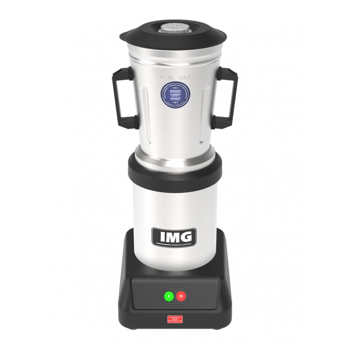 Liquidificador Baixa Rotação Inox 4 Litros LQI.4 220V - Metvisa