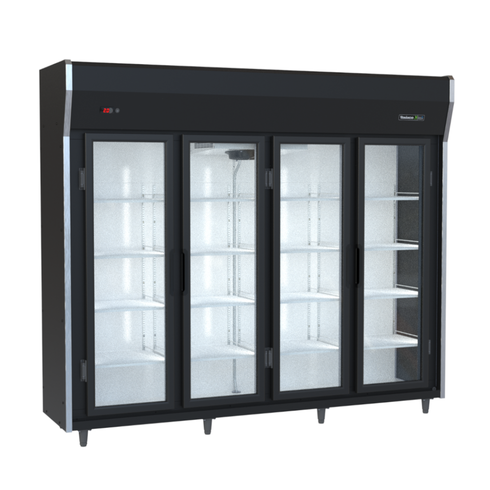 Balcão Auto Serviço Frios e Laticínios 4 Portas Preto VREV40 220V - Venâncio