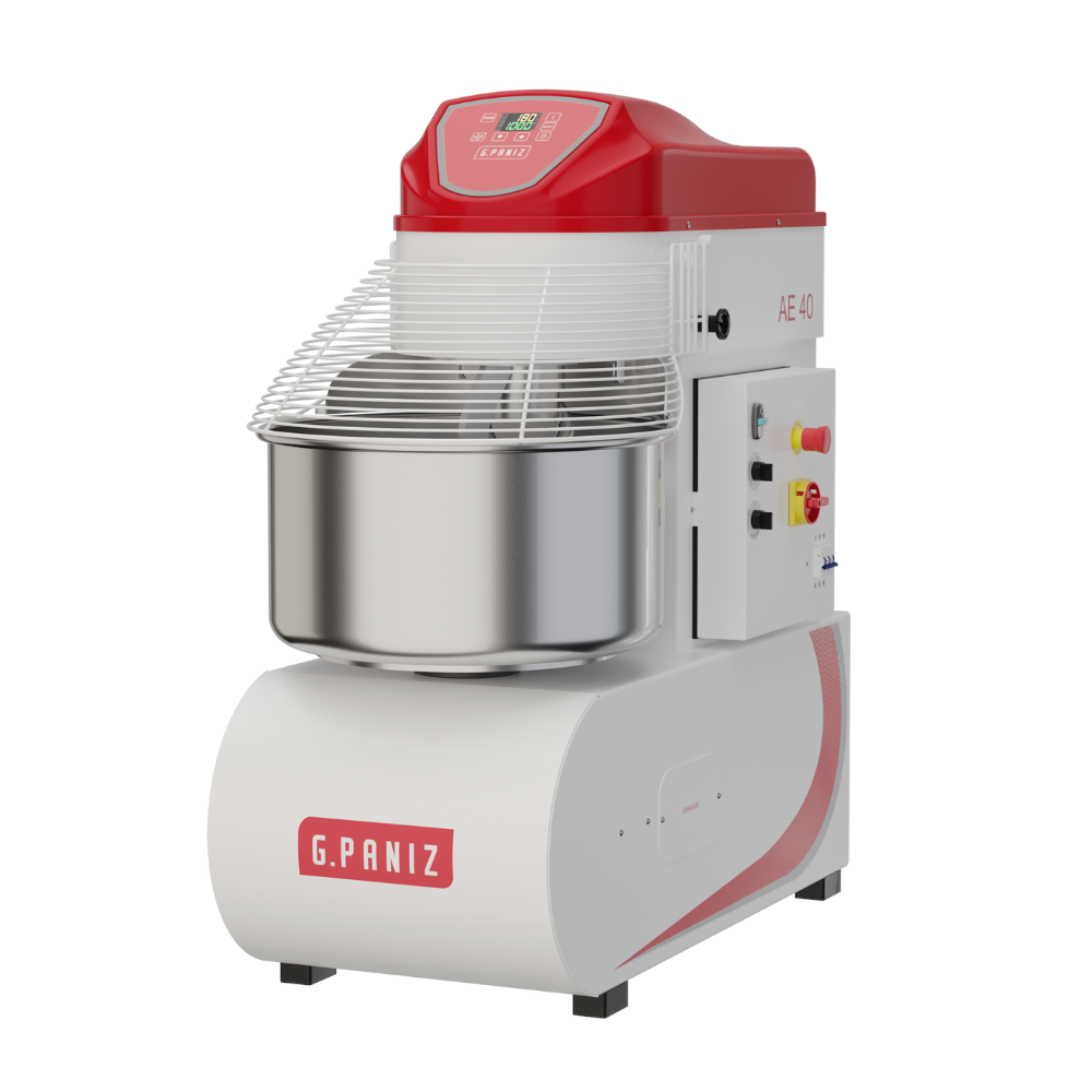 Amassadeira Espiral 40 kg Epoxi 2 Velocidades Digital AE-40 G2 Trifásica 380V - G.Paniz