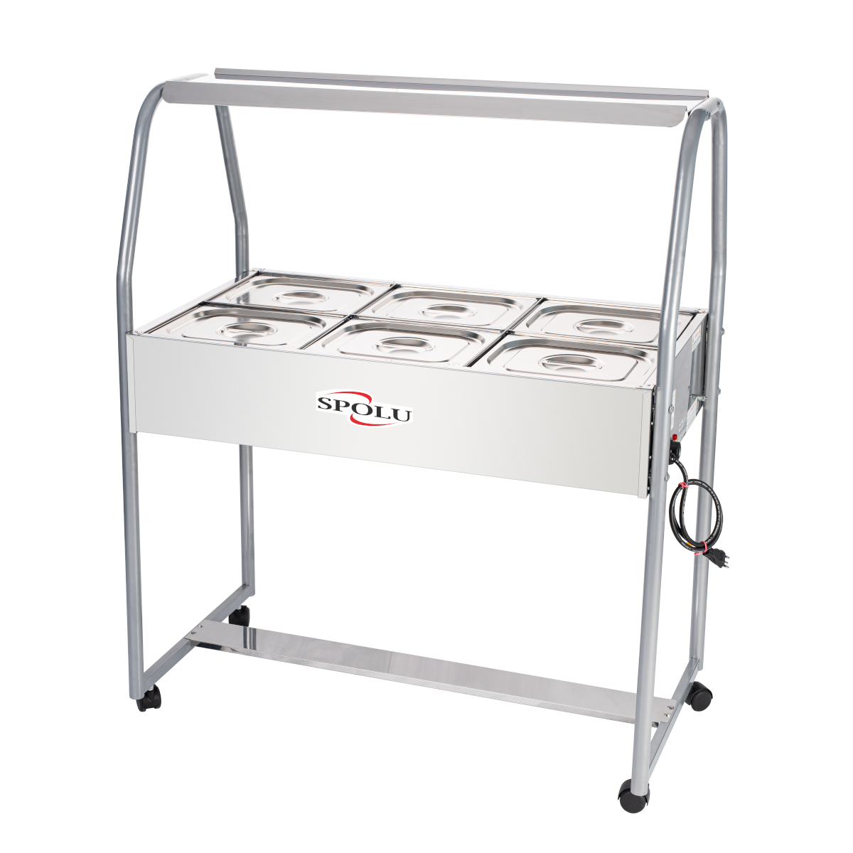 Buffet Térmico Aquecido 6 Cubas Inox SPL-506 220V - Spolu