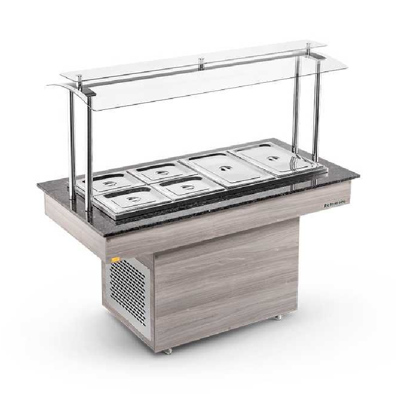 Buffet Resturante Central Quente 08 Cubas BRCQ8 - 220V -  Refrimate.