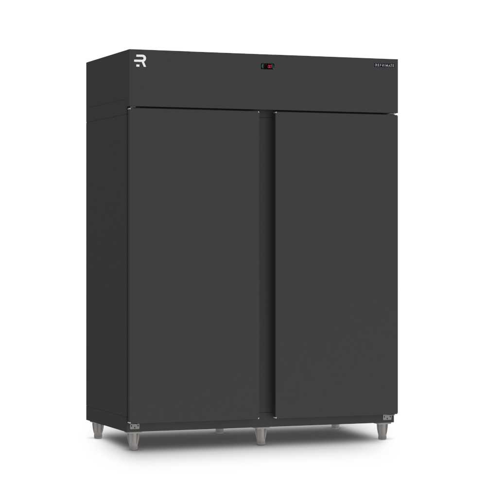 Mini Câmara Resfriados 1900L c/ Kit Prateleira 2 Portas Preto MCVR1900 220V – Refrimate