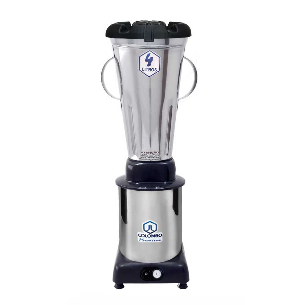 Liquidificador Alta Rotação 4 Litros Inox Copo Monobloco 220V - JL Colombo