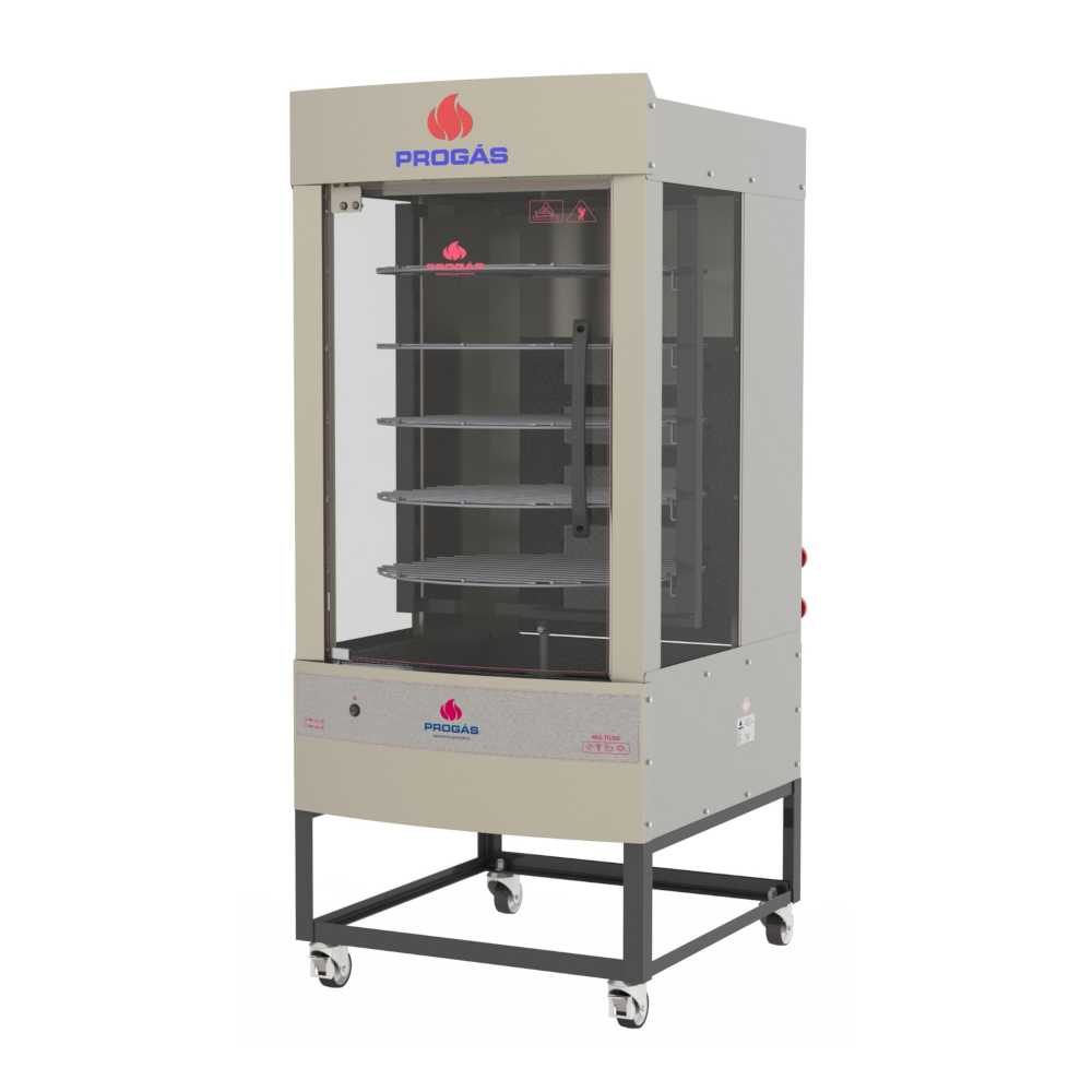 Assador de Frangos Multiuso a Gás Giratório 75Kg PRP-242 G5 - Progás