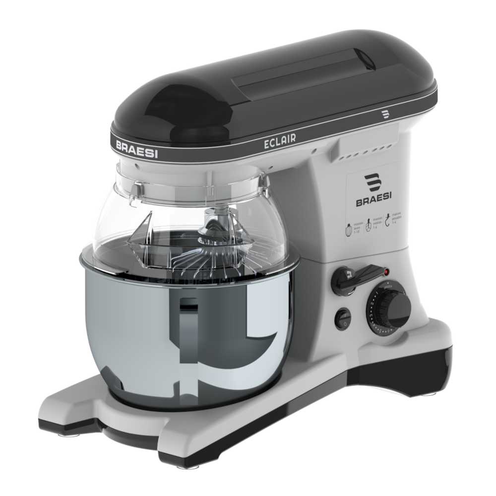 Batedeira Planetária 5 Litros Preta Eclair BP-500 Bivolt - Braesi
