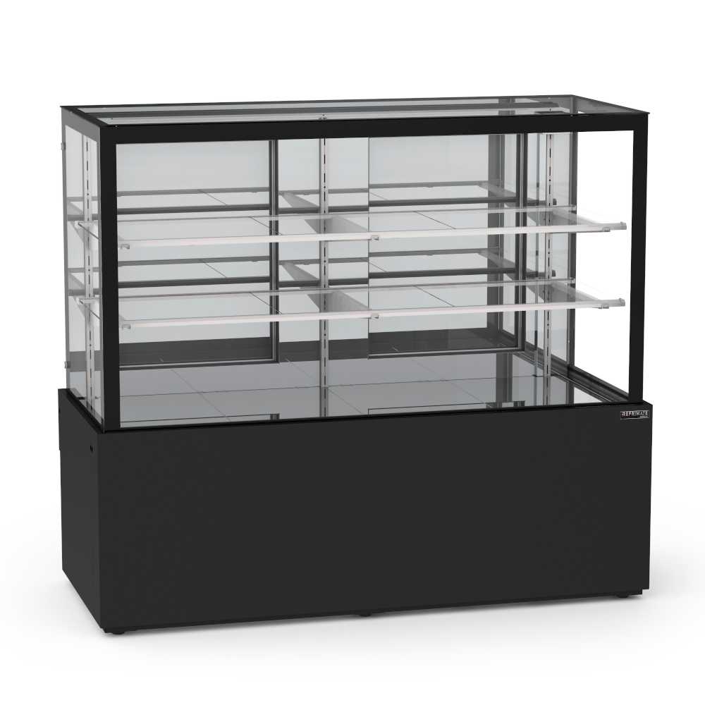 Vitrine Seca 1,45 Metros 2 Prateleiras Titanium Premium VTPRS1450 2P 220V - Refrimate