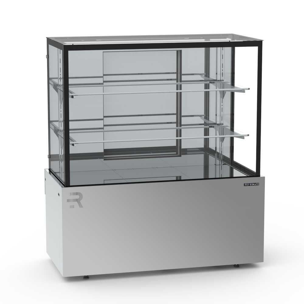 Vitrine Confeitaria Seca Vanguard Top 1,10 Metros Inox CVTS1100 220V - Refrimate
