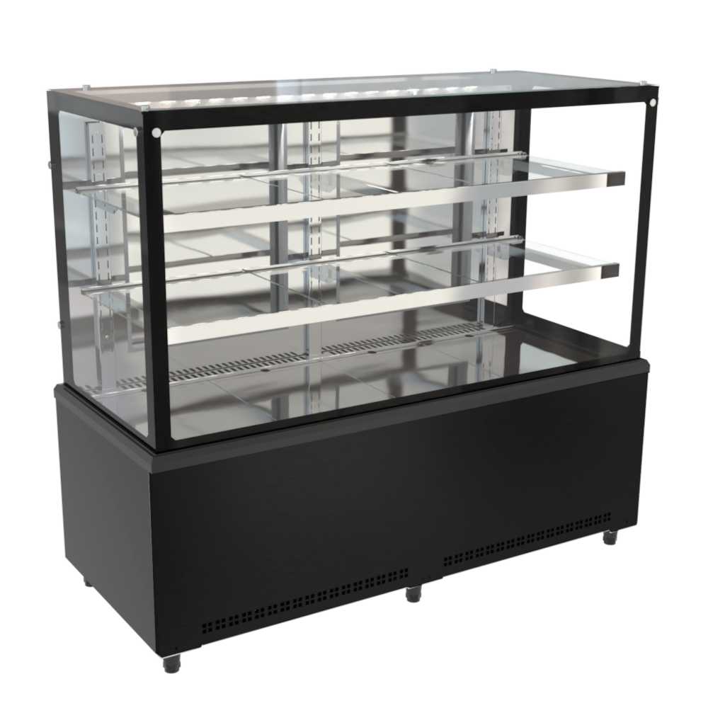 Balcão Vitrine Seca 1,50 Metros Prime Preta PBV15 220V - Venâncio