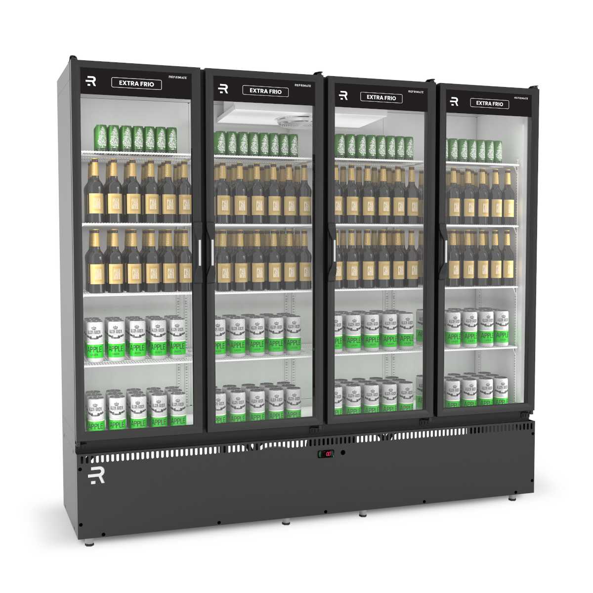 Auto Serviço Vanguard Extra Frio 4 Portas Preto/Branco ASVEF4P 220V - Refrimate