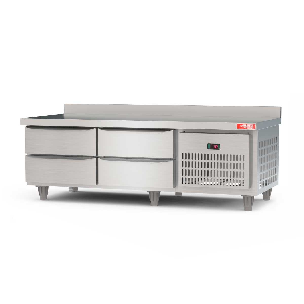 Balc&atilde;o de Servi&ccedil;o Refrigerado com Gavetas 1,50 Metros Inox BRG15 220V - Red Chameleon