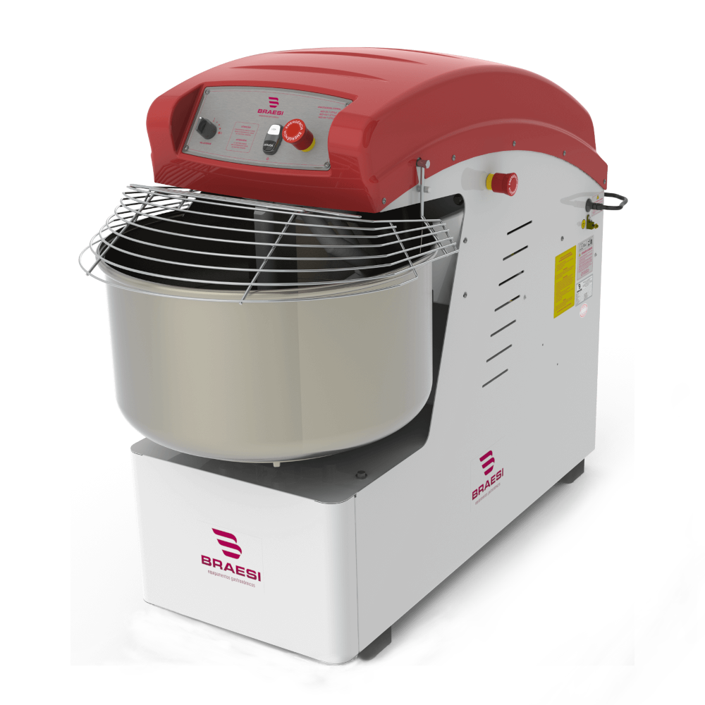 Amassadeira Espiral 40 kg AES 40/1 Trifásica 380V - Braesi