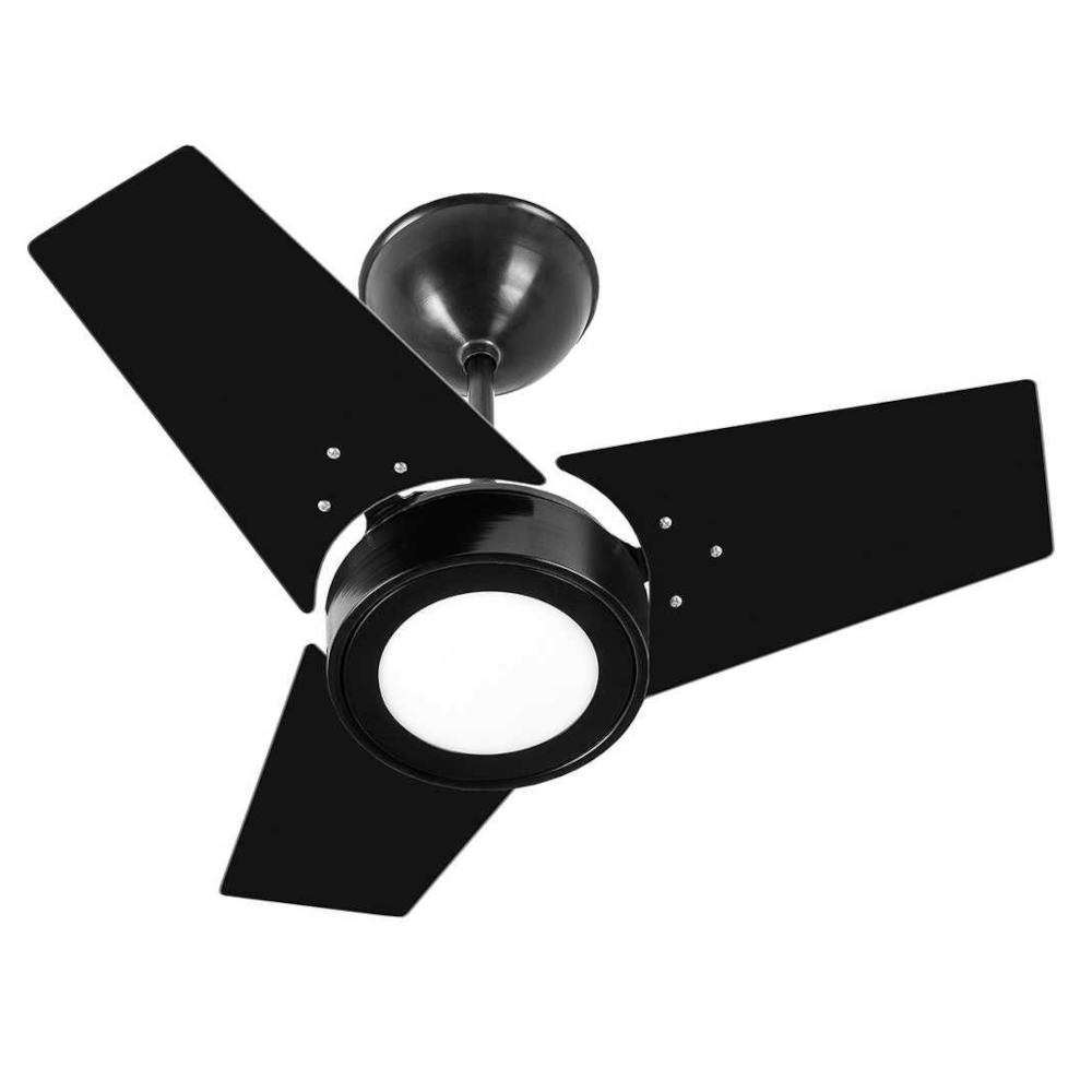 Ventilador de Teto Fit LED 3 Pás Preto 220V - Venti Delta