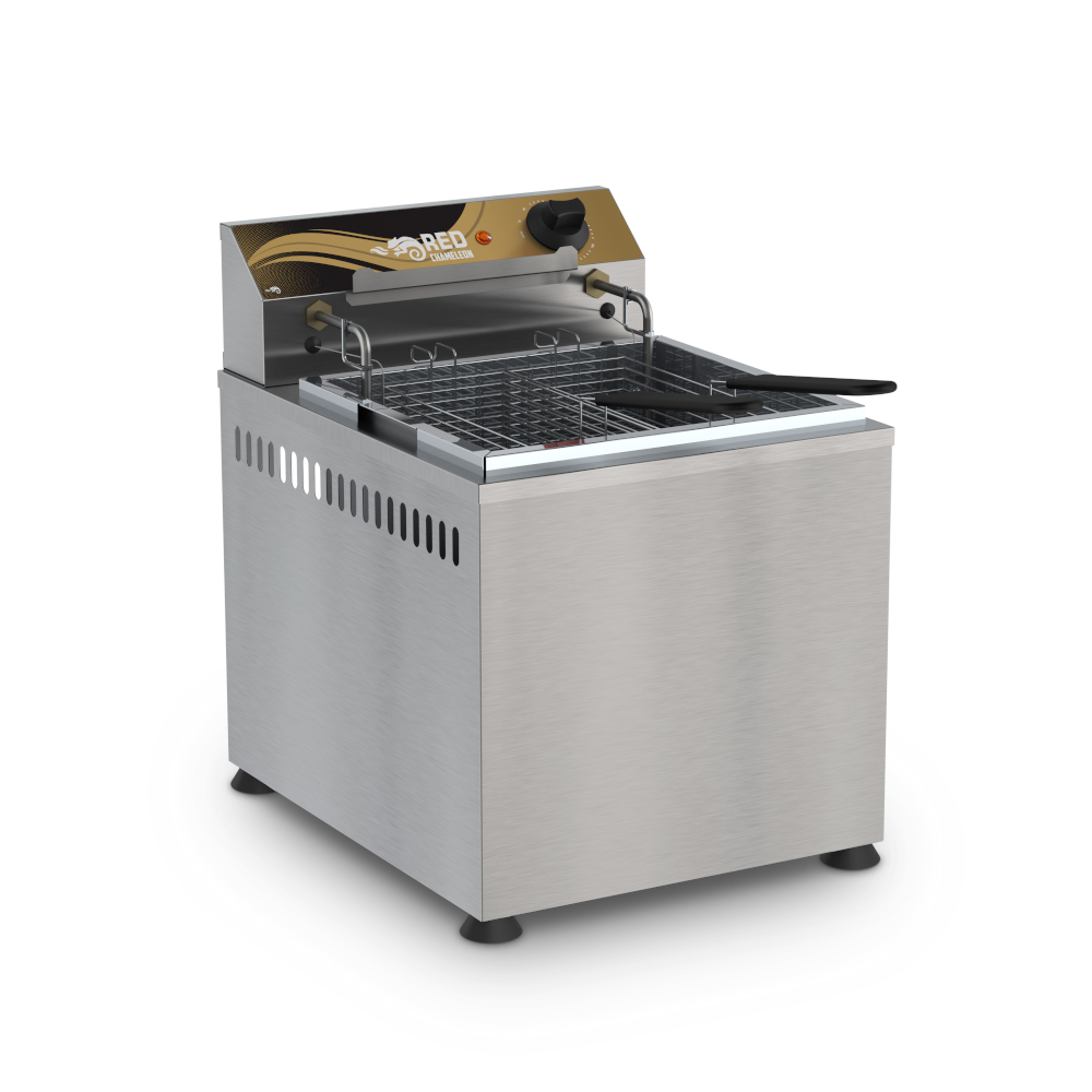 Fritador Elétrico de Mesa 18 Litros C/ 2 Cestos FZM5000 220V - Red Chameleon