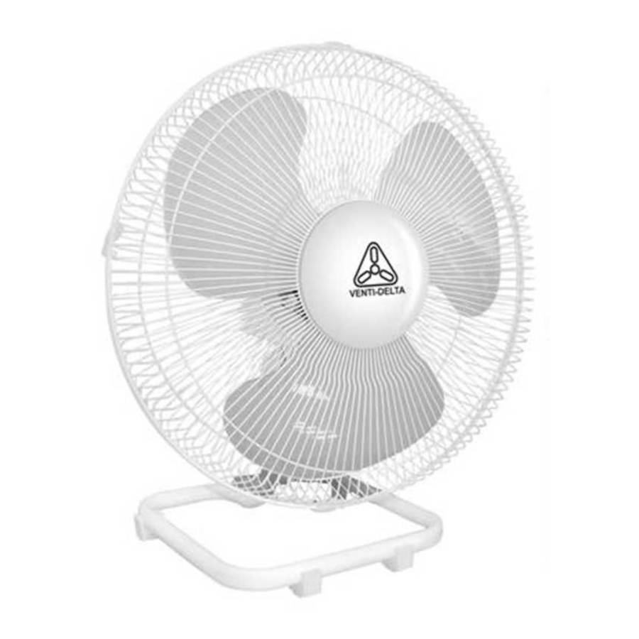 Ventilador Oscilante de Mesa 40cm Branco 220V - Venti Delta.