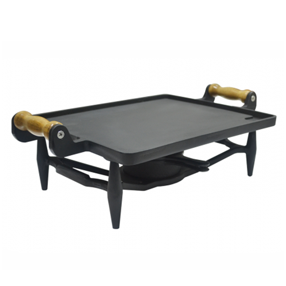 Rechaud Retangular de Ferro Fundido Liso - Met. Venâncio