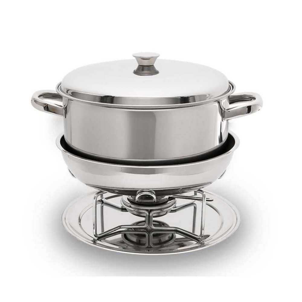 Rechaud com Banho Maria 8 Litros Platanos - Brinox