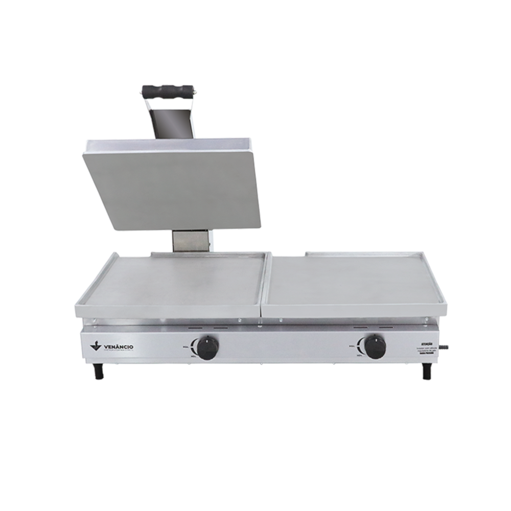 Sanduicheira Conjugada Alumínio a Gás SCG70A - Met. Venâncio