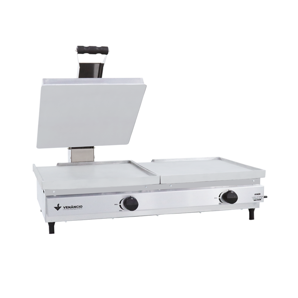 Sanduicheira Conjugada Alumínio a Gás SCG90A - Met. Venâncio