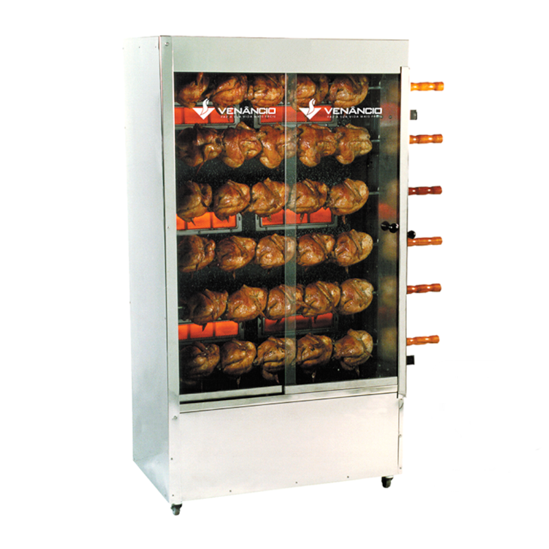 Assador de Frangos Tipo Espeto 30 Frangos SGF3 - Met. Venâncio